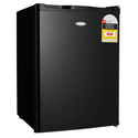 Heller BFH70B 70L Mini Bar Fridge Black, Front right view