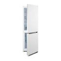 CHiQ CBM231NW 231L Bottom Mount Fridge, Front view with half doors open