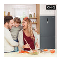 CHiQ CBM395NBS 396L Bottom Mount Fridge Black Steel
