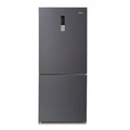 CHiQ 432L Bottom Mount Fridge Black Steel CBM430B, Front view