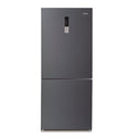 CHiQ 432L Bottom Mount Fridge Black Steel CBM430B, Front view