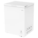 CHiQ CCF142WE 142L Hybrid Chest Freezer, Front top left view