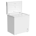 CHiQ CCF199WE 199L Hybrid Chest Freezer, Front right view with door open