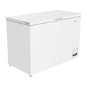 CHiQ CCF299WE 299L Hybrid Chest Freezer White, Front top right view 
