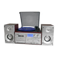 Lenoxx CD114BR Turntable MP3/CD Player w/ Cassette Recording