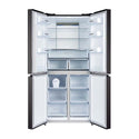 CHiQ CFD501NB 502L French Door Fridge Black, Front view with doors open