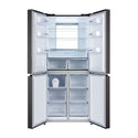 CHiQ CFD501NB 502L French Door Fridge Black, Front view with doors open