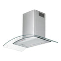 Chef CG950CGS 90cm Stainless Steel Canopy Rangehood, Front left view