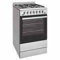 Chef 54cm Stainless steel Freestanding Cooker CFG504SCH, Front View