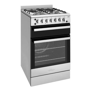 Chef 54cm Gas Fan Forced Stainless Steel Freestanding Oven CFG517SCH, Side View