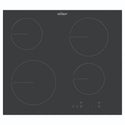 Chef 60cm 4-Zone Ceramic Cooktop CHC644BC, Front View