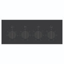 Chef 90cm 4-Zone Ceramic Cooktop CHC942BB, Control Panel View