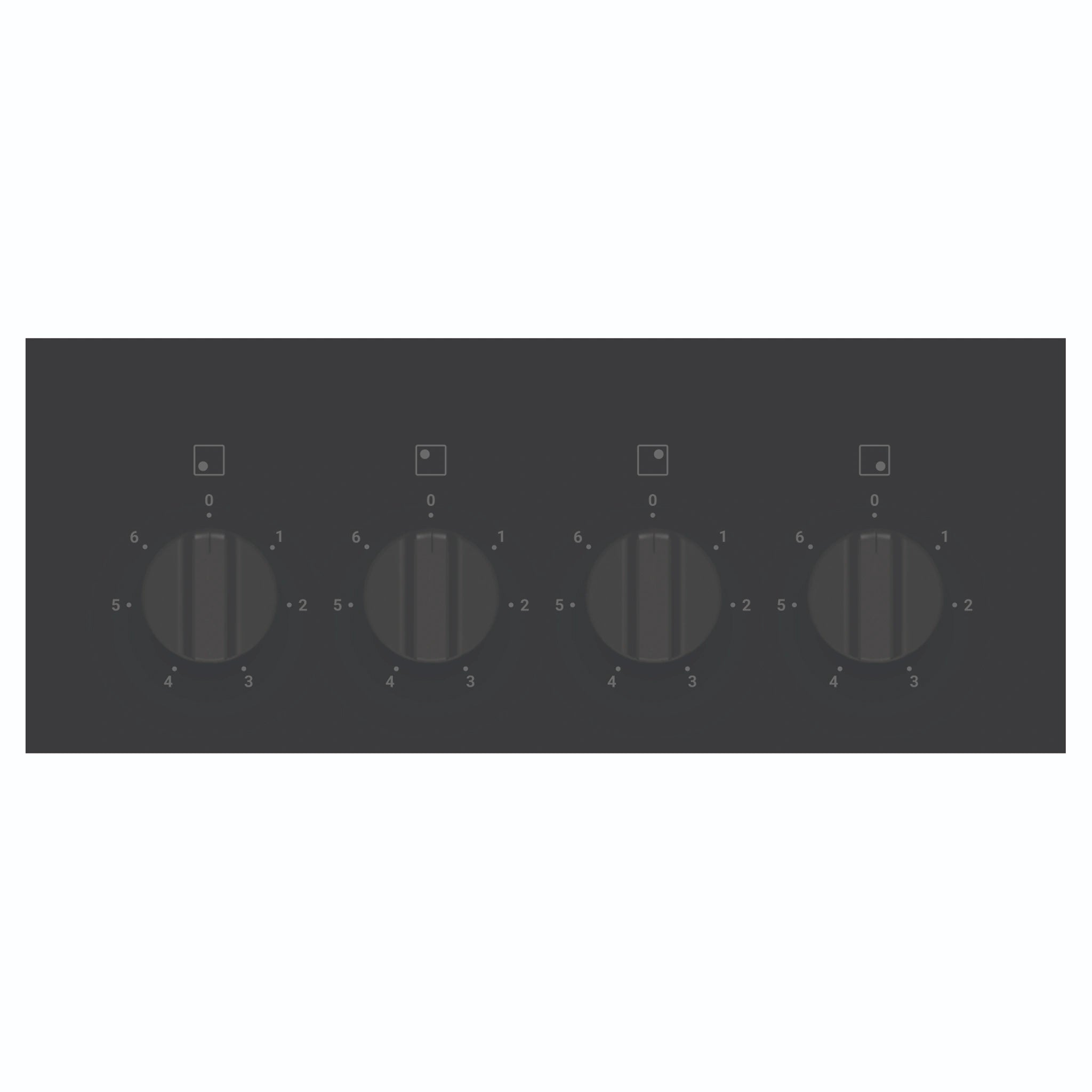 Chef 90cm 4-Zone Ceramic Cooktop CHC942BB, Control Panel View