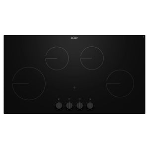 Chef 90cm 4-Zone Ceramic Cooktop CHC942BB, Front View