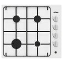 Chef 60cm 4-Burner Gas Cooktop, White CHG642WC, Front View