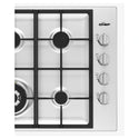 Chef 60cm 4-Burner Gas Cooktop, Stainless CHG644SC, Control Panel View