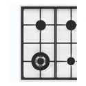 Chef 60cm 4-Burner Gas Cooktop, White CHG644WC, Close-Up View