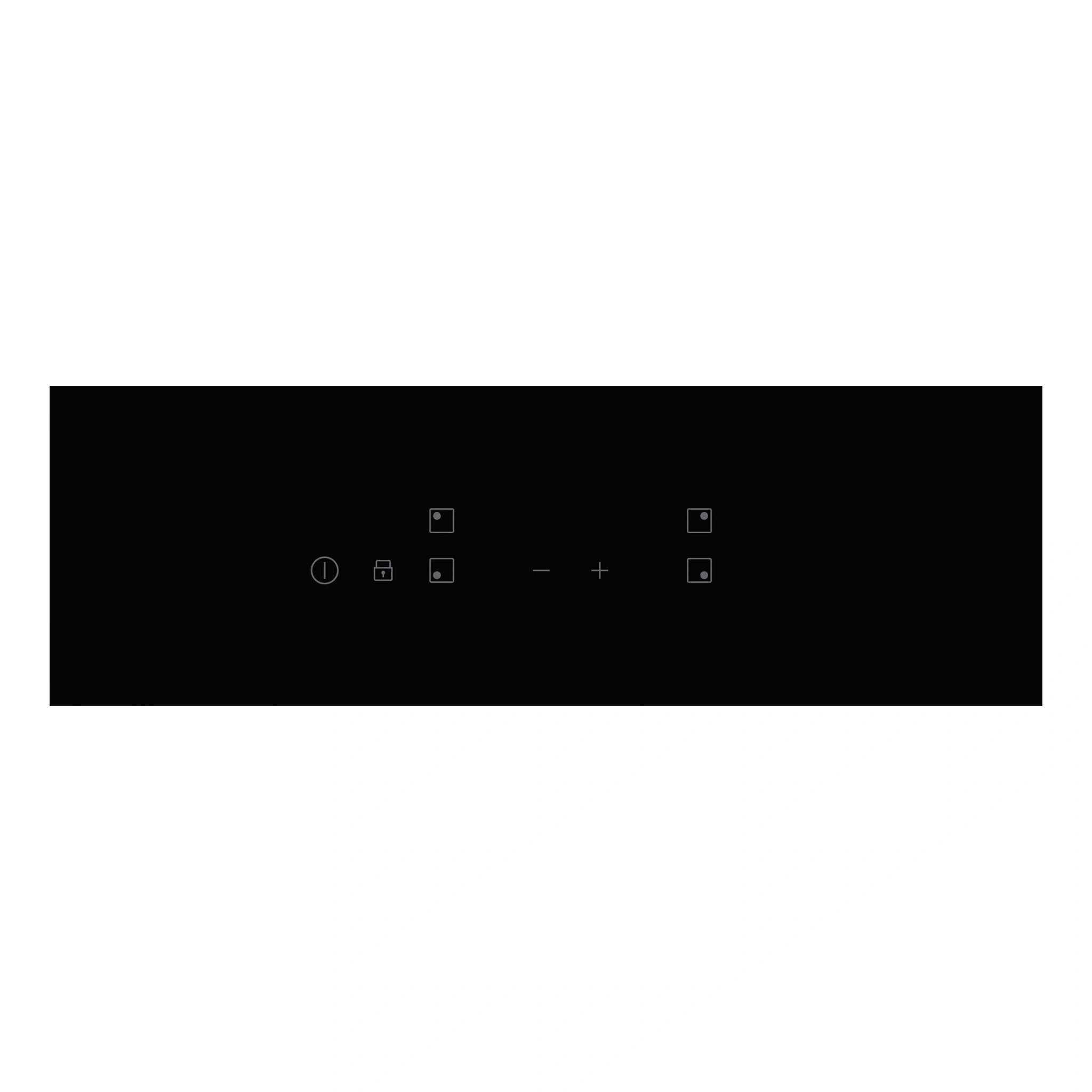 Chef 60cm 4 Zone Induction Cooktop CHI644BC, Control Panel View