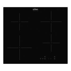 Chef 60cm 4 Zone Induction Cooktop CHI644BC, Top View