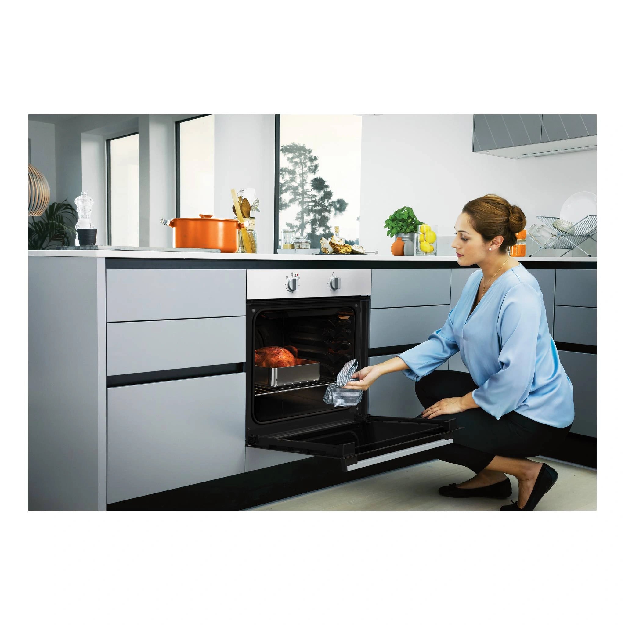 Chef CVE612WB 60cm Multi Function White Fan Forced Electric Built-In Oven