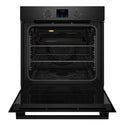 Chef 60cm Electric Multi-Function Built-In Oven with Quick Cook CVE614DB, Front View with Door Open