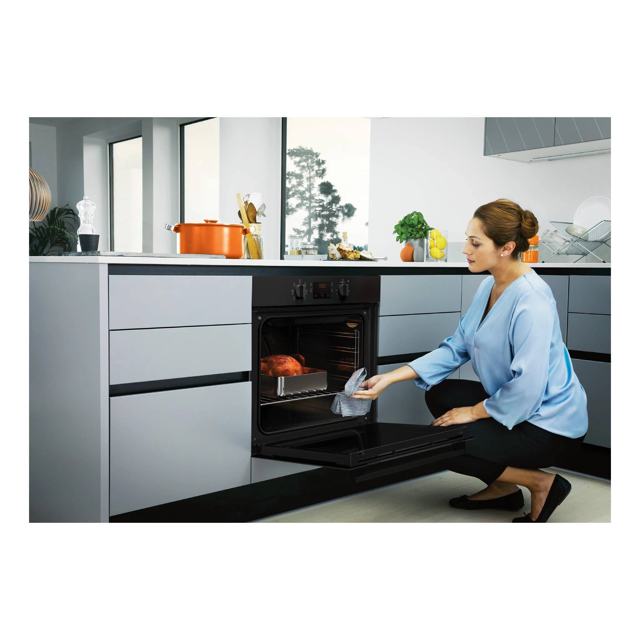 Chef 60cm Electric Multi-Function Built-In Oven with Quick Cook CVE614DB, Lifestyle