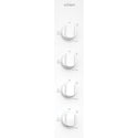 Chef CHG646WB 60 cm 4 Burner White Cooktop, Control panel view