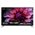 CHiQ 75 Inch 4K QD Mini LED GOOGLE TV 75M810N, Front View