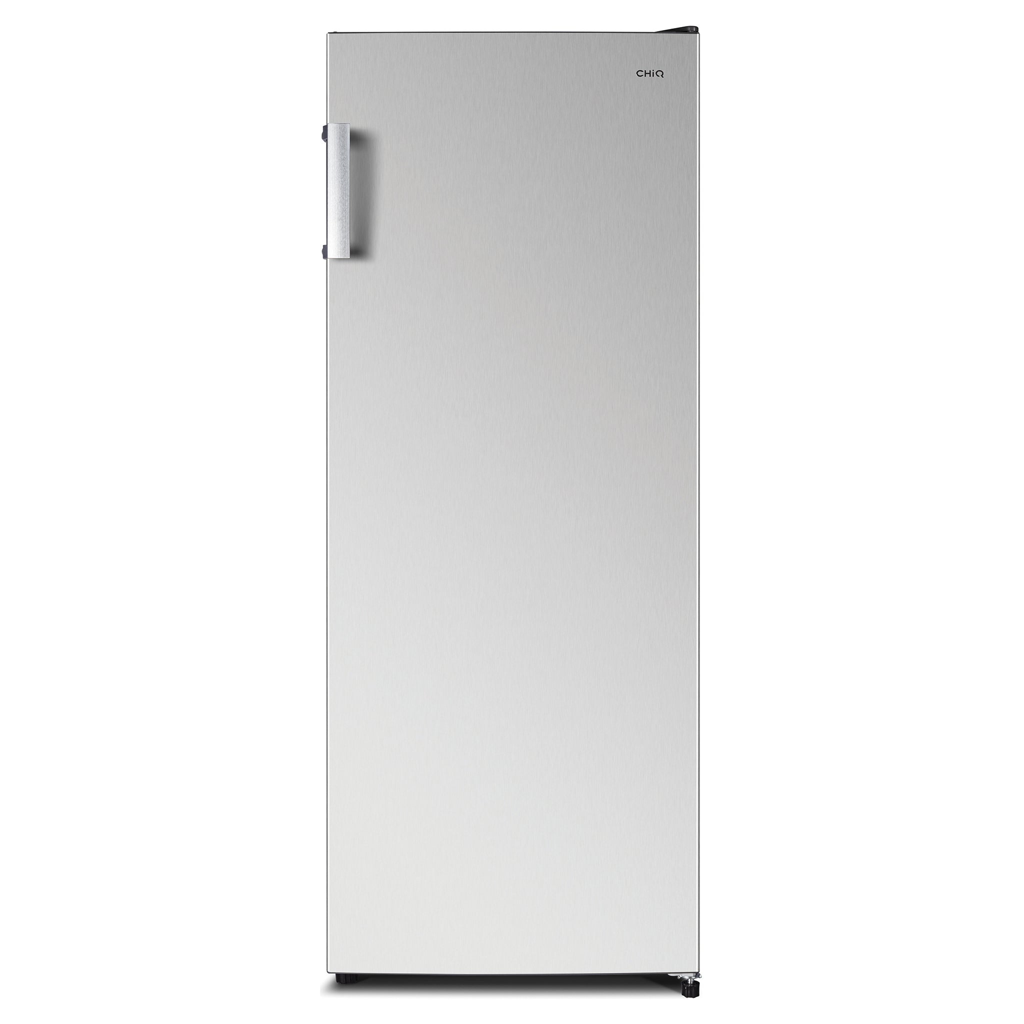 CHiQ 166L Stainless Steel Upright Frost-Free Freezer CSF165NSS, Close Door Front View