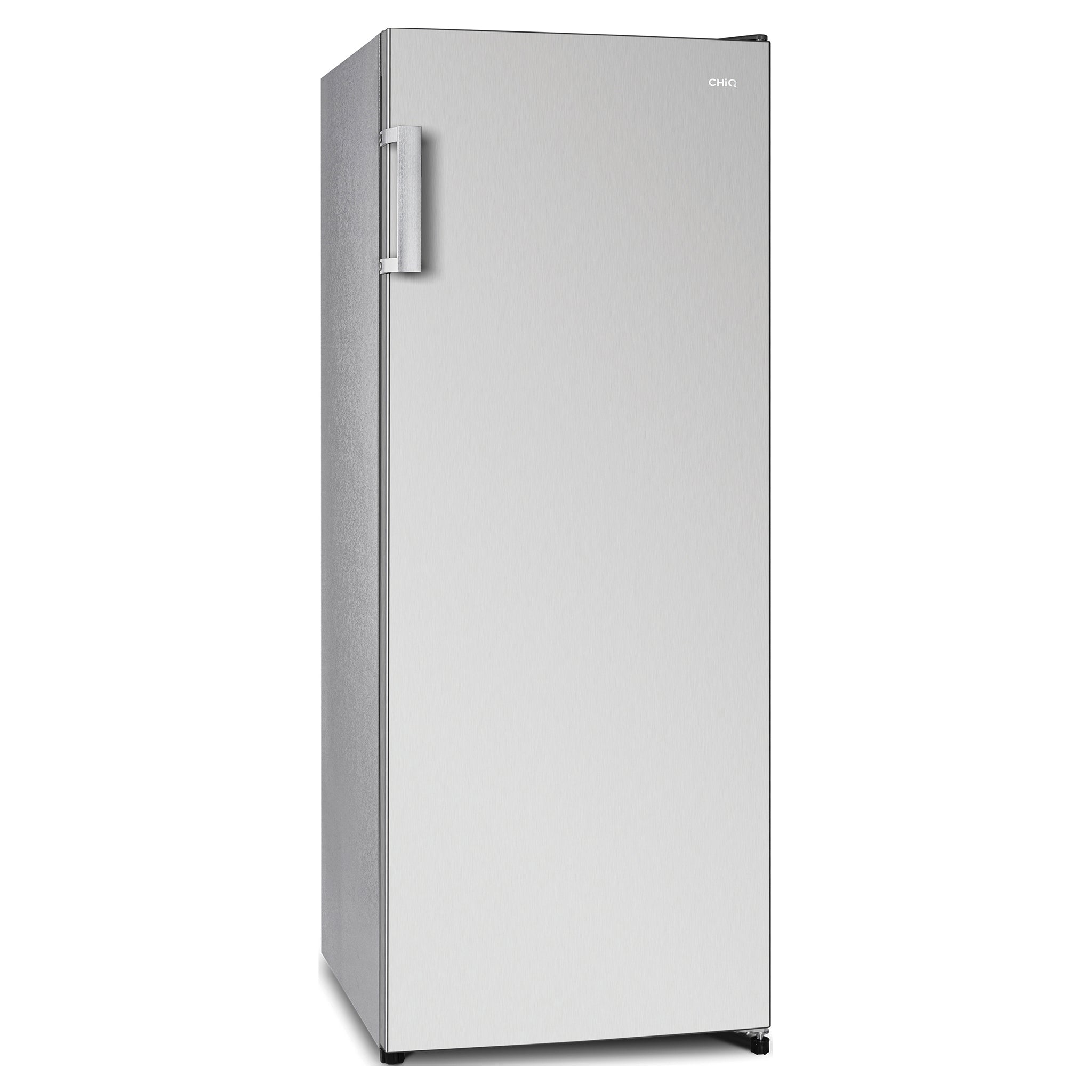 CHiQ 166L Stainless Steel Upright Frost-Free Freezer CSF165NSS, Close Door Side View