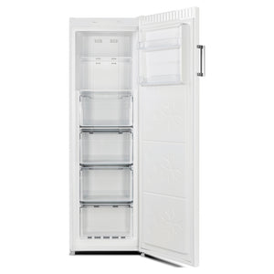 CHiQ 206L White Frost-Free Upright Freezer CSF206NW, Open Front View 2