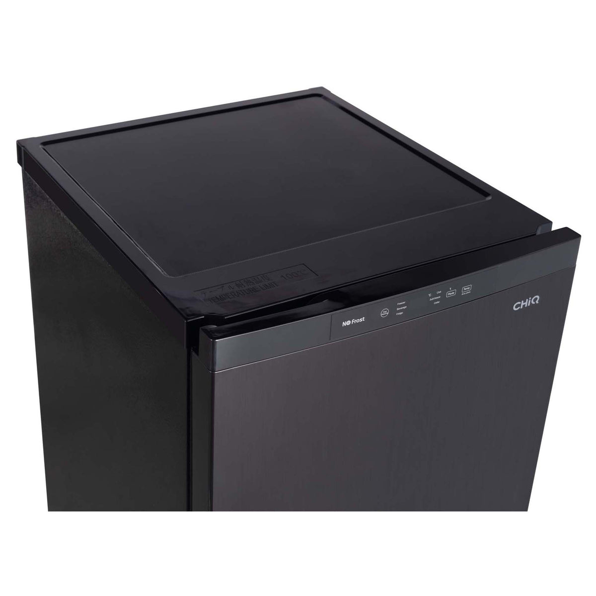 CHiQ 122L Black No Frost Multi-Function Freezer CSH121NBS, Top Cover View