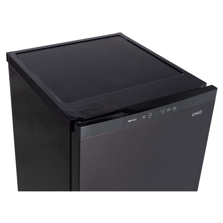 CHiQ 122L Black No Frost Multi-Function Freezer CSH121NBS, Top Cover View