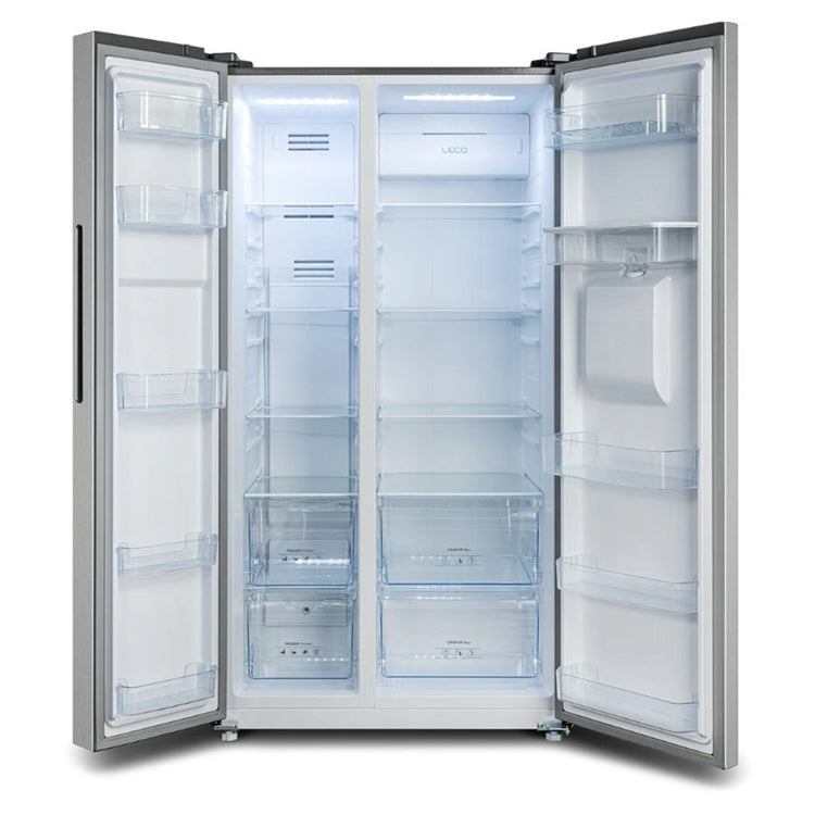 CHIQ CSS557NSD4E 559L Side By Side Fridge VCM Silver