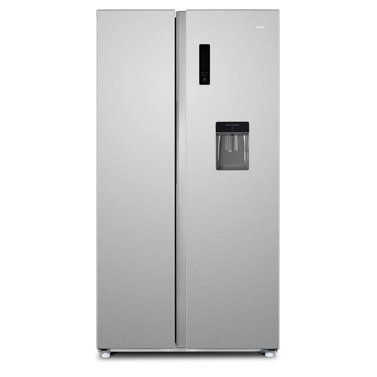 CHIQ CSS557NSD4E 559L Side By Side Fridge VCM Silver