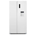 CHiQ 559L White Side by Side Refrigerator CSS559NWD4E, Front View