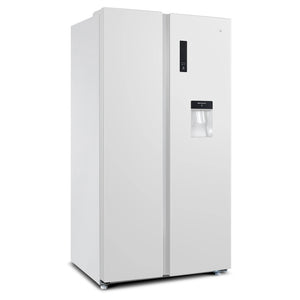 CHiQ 559L White Side by Side Refrigerator CSS559NWD4E, Right Side View