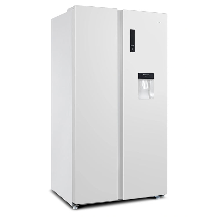 CHiQ 559L White Side by Side Refrigerator CSS559NWD4E, Right Side View