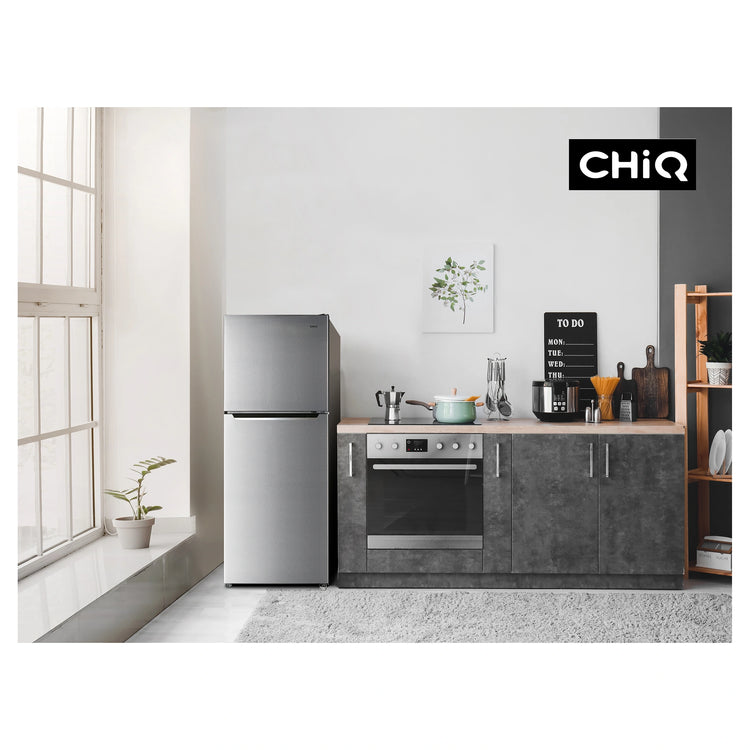CHiQ 202L Top Mount Fridge Stainless Steel CTM200NSS5E, Lifestyle View