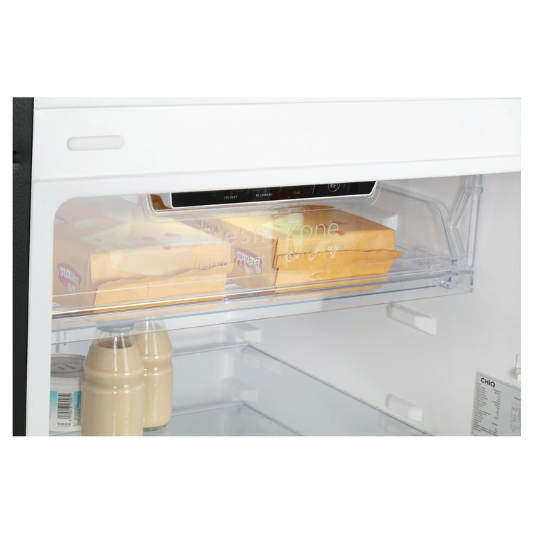 CHiQ 348L Top Mount Fridge Black CTM347NB5E, Fresh Zone View 2