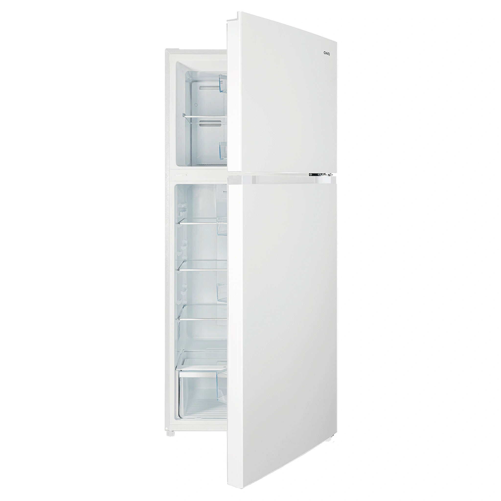 CHiQ 410L Top Mount Fridge White CTM410NW, Door Open