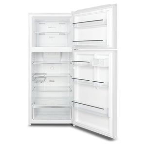 CHiQ 410L Top Mount Fridge White CTM410NW, Front View Door Open