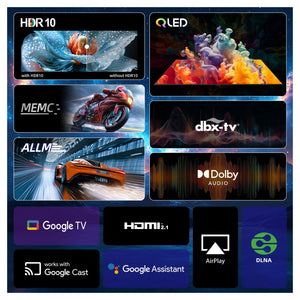 CHiQ 58-Inch 4K QLED Google TV U58QG7L, Features