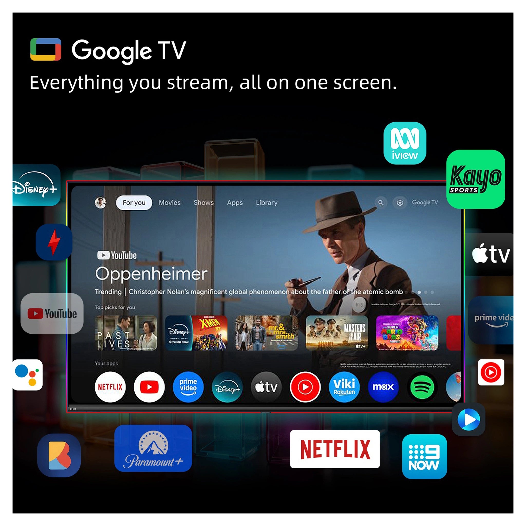 CHiQ 58-Inch 4K QLED Google TV U58QG7L, Features