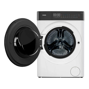 ChiQ 10Kg White Front Load Washer & Dryer Combo WD100TW, Door Open