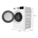 ChiQ WD85SW1 8.5kg/5kg White Washer Dryer Combo