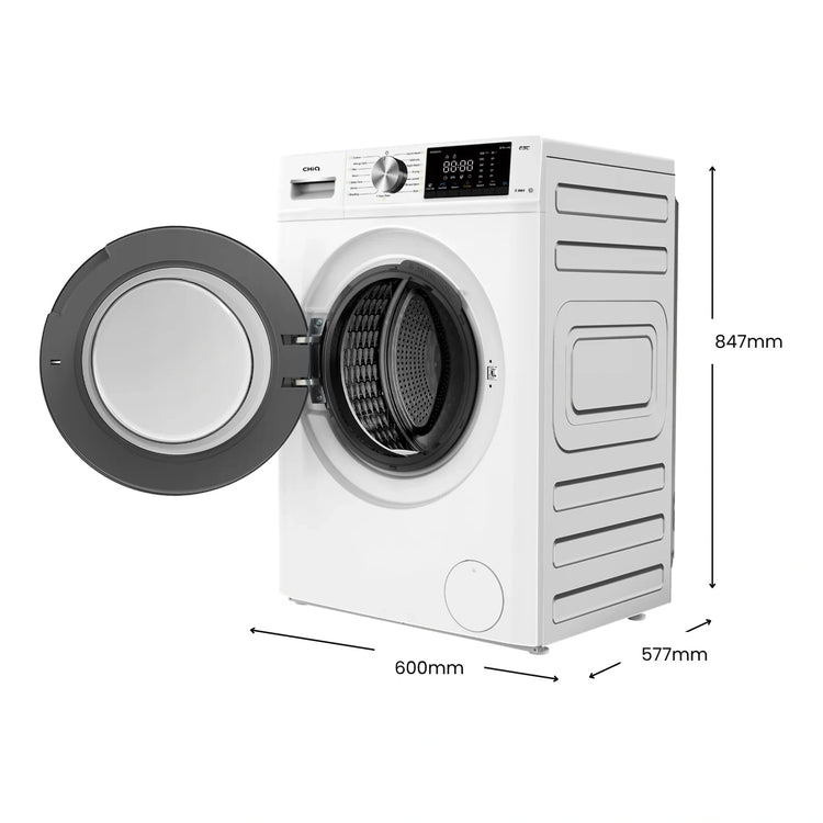ChiQ 8.5kg/5kg White Washer Dryer Combo WD85SW1, Dimensions View