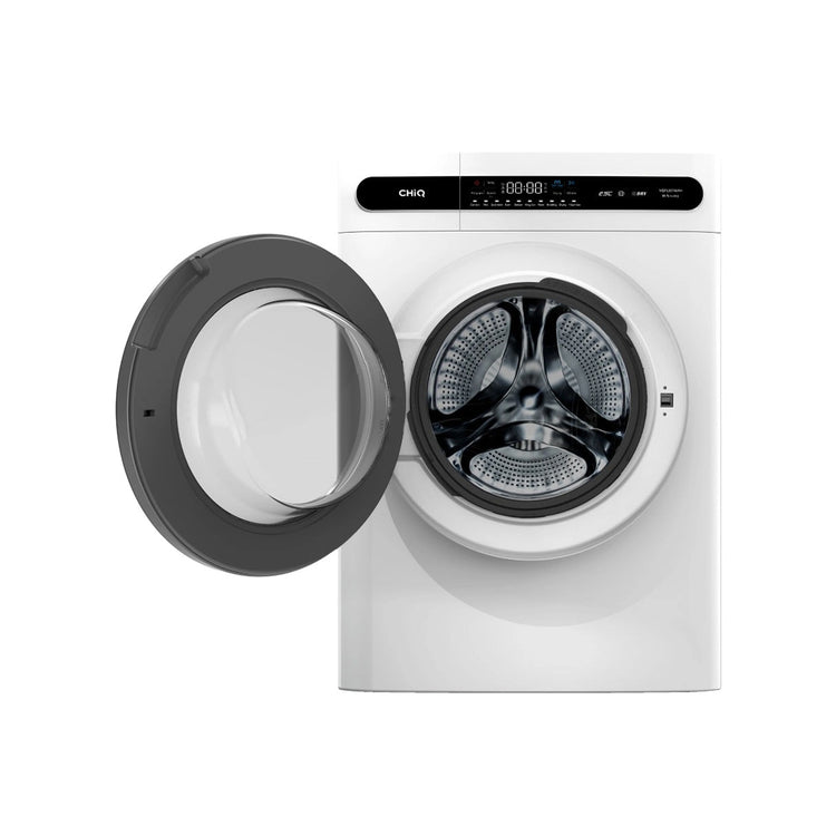 CHiQ 8.5Kg Washer & Dryer Combo White WDFL85T48W4, Front View With Door Open