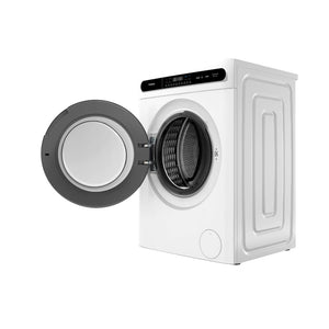 CHiQ 8.5Kg Washer & Dryer Combo White WDFL85T48W4, Right Side View With Door Open