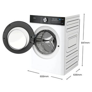 CHiQ 10Kg White Front Load Washer WFL100SW, Dimensions View